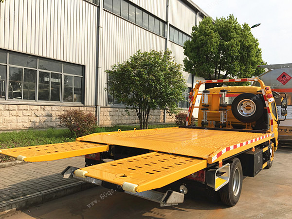 福田歐馬可一拖二藍牌清障車